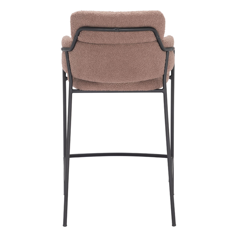 Zuo Marcel 109666 Counter Stool - Brown IMAGE 4