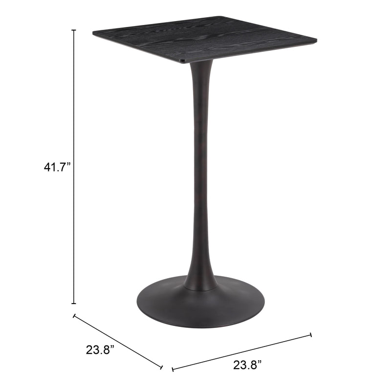 Zuo Valleta 109833 Bar Table - Black IMAGE 6