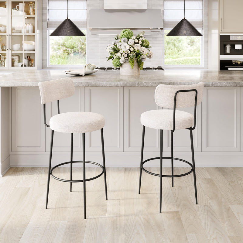 Zuo Blanca 109740 Barstool - Ivory IMAGE 8