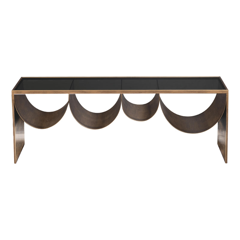 Zuo Reed 109842 Coffee Table - Brass & Black IMAGE 3