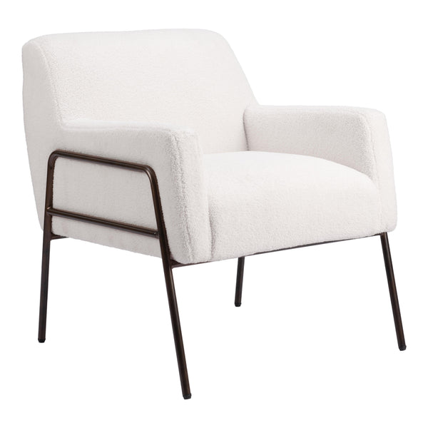 Zuo Charleston 109524 Accent Chair - Cream IMAGE 1