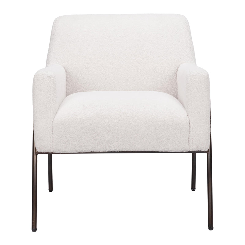 Zuo Charleston 109524 Accent Chair - Cream IMAGE 3