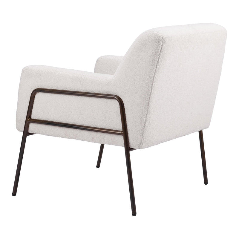 Zuo Charleston 109524 Accent Chair - Cream IMAGE 5