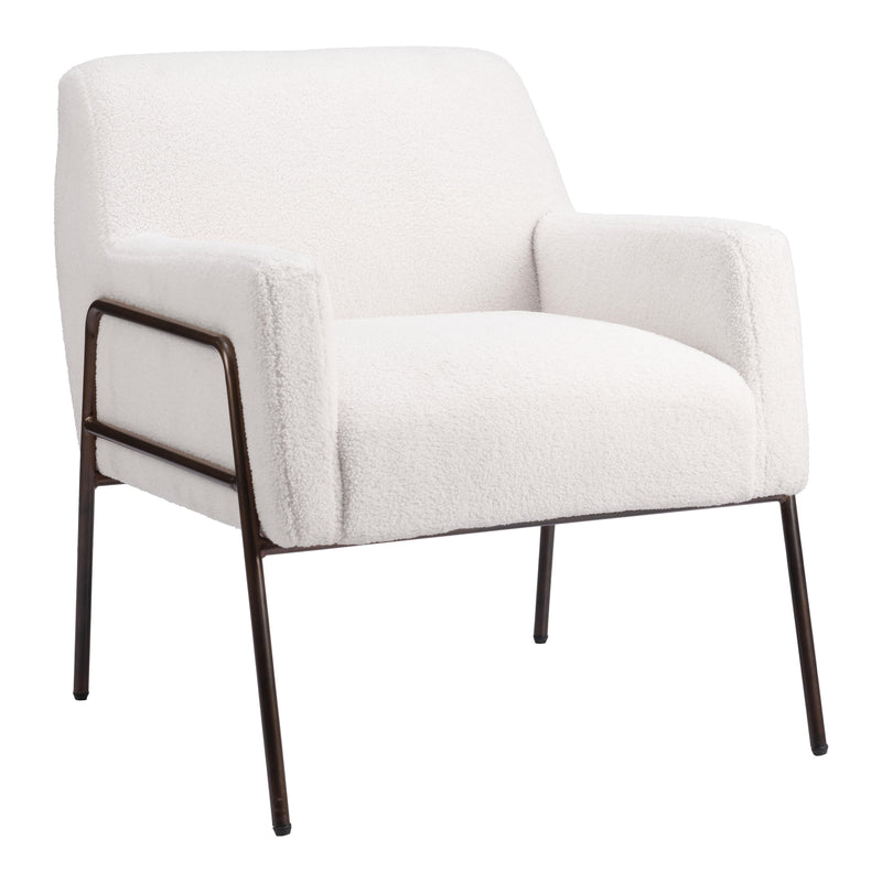Zuo Charleston 109524 Accent Chair - Cream IMAGE 6