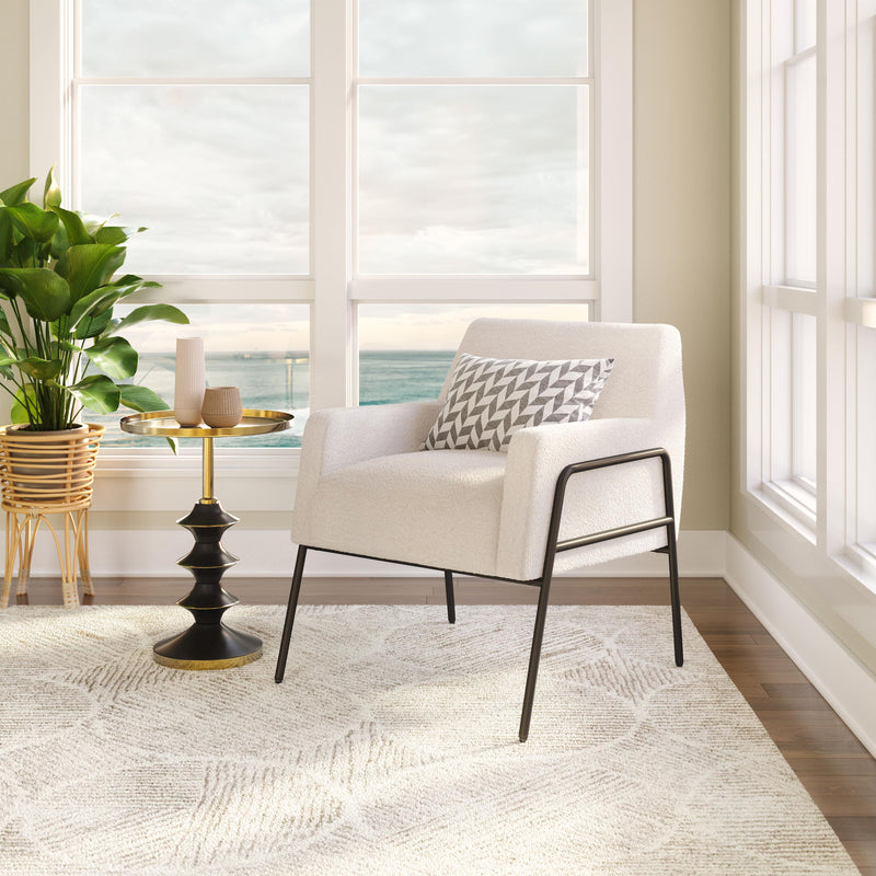 Zuo Charleston 109524 Accent Chair - Cream IMAGE 8