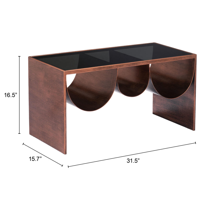 Zuo Aveiro 109841 Coffee Table - Copper & Black IMAGE 5