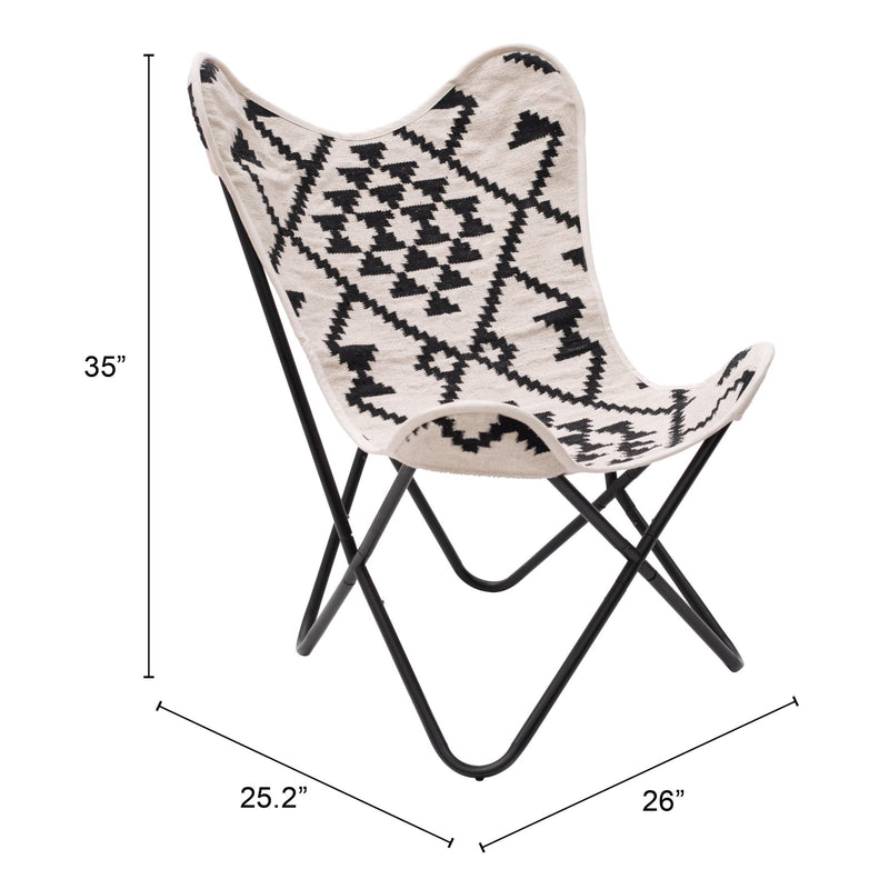 Zuo Rabat 109819 Accent Chair - Beige & Black IMAGE 10