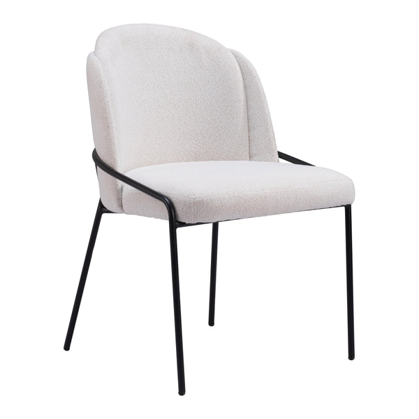 Zuo Jambi 109965 Dining Chair - Ivory IMAGE 1