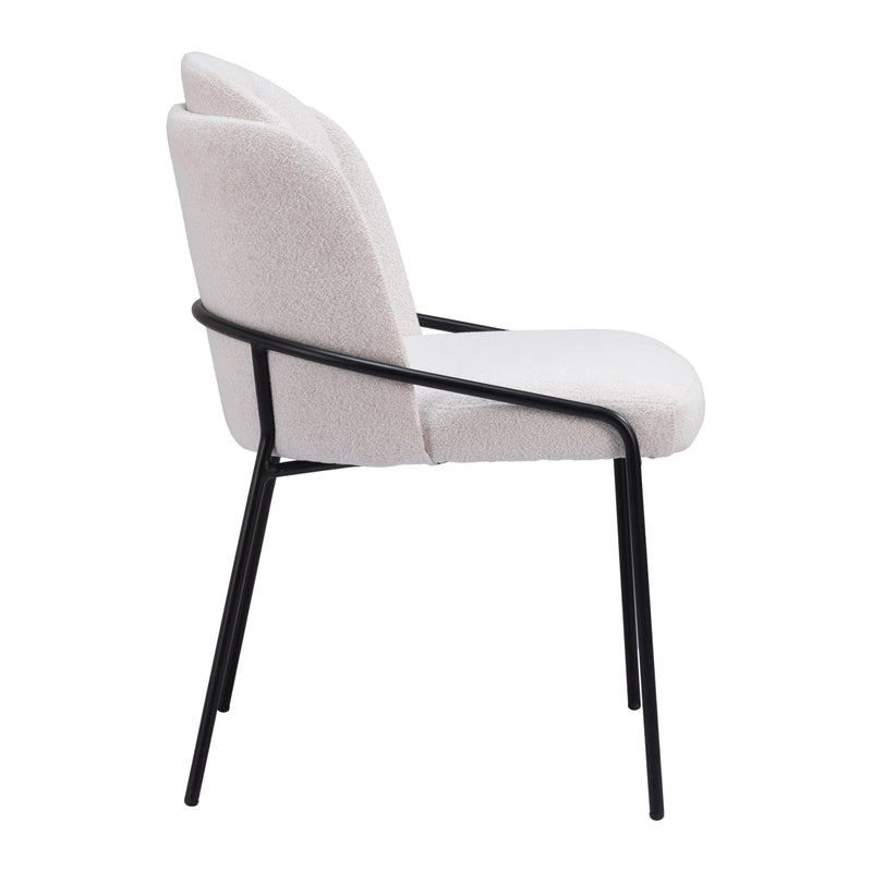 Zuo Jambi 109965 Dining Chair - Ivory IMAGE 2