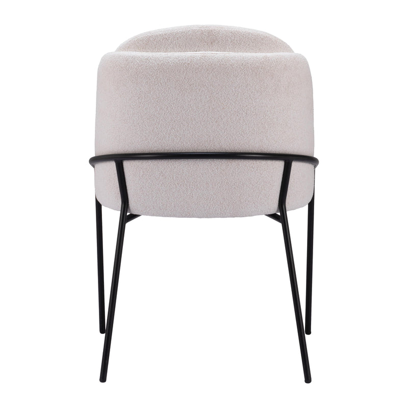 Zuo Jambi 109965 Dining Chair - Ivory IMAGE 4