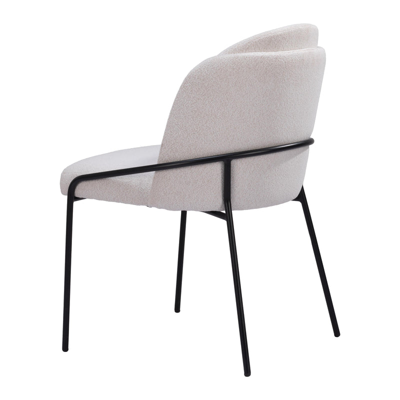 Zuo Jambi 109965 Dining Chair - Ivory IMAGE 5