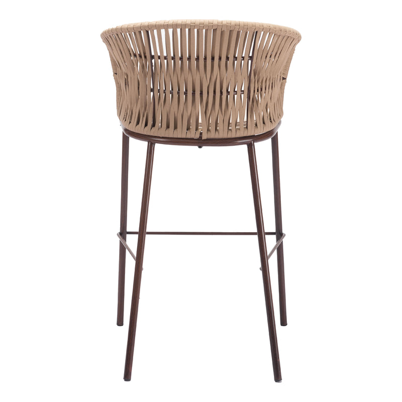 Zuo Freycinet 703990 Barstool - Natural IMAGE 4