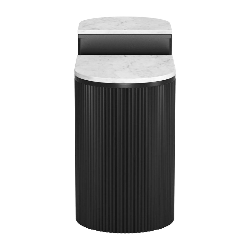 Zuo Ormara 109919 Side Table Set - White & Black IMAGE 2
