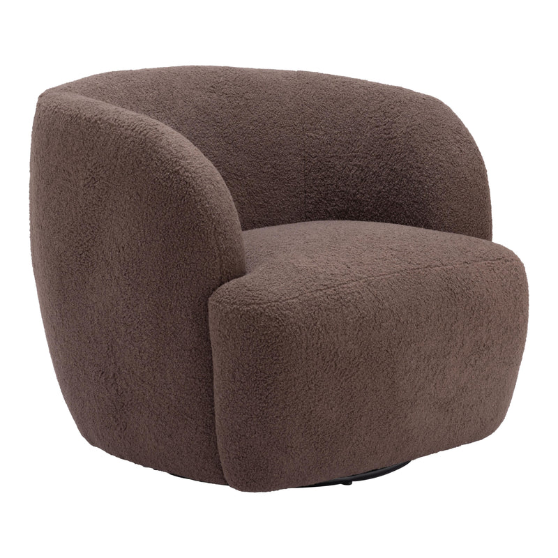Zuo Govan 109958 Swivel Chair - Brown IMAGE 6