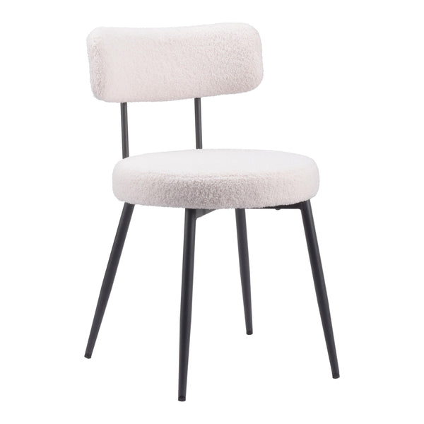 Zuo Blanca 109738 Dining Chair - Ivory IMAGE 1