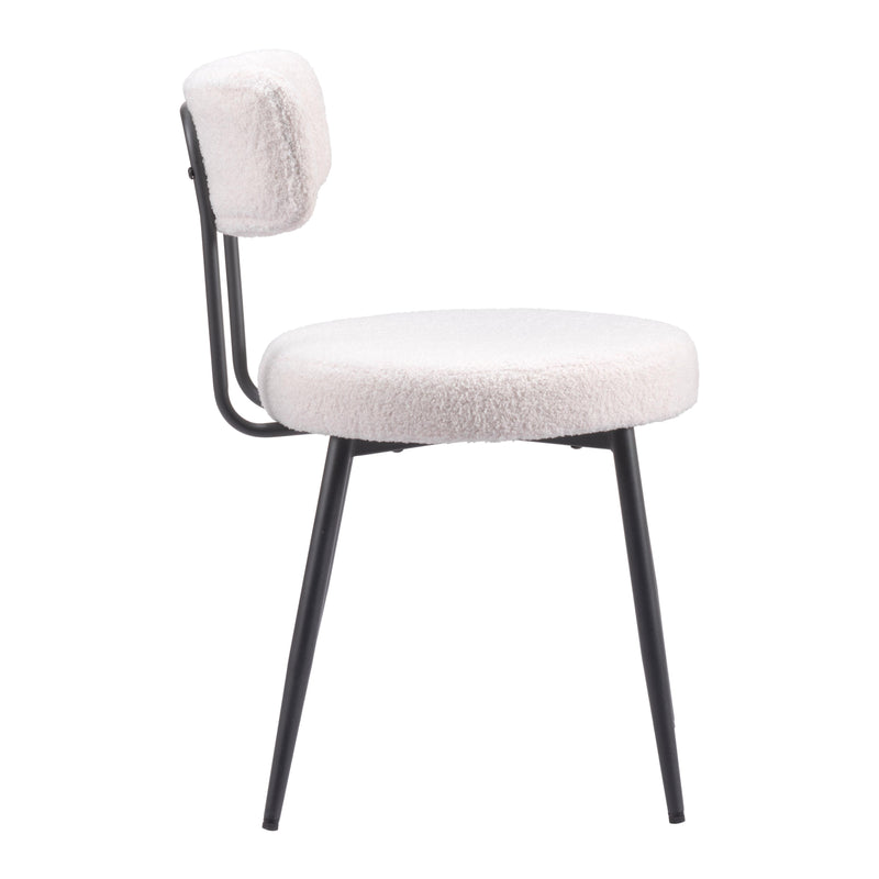 Zuo Blanca 109738 Dining Chair - Ivory IMAGE 2