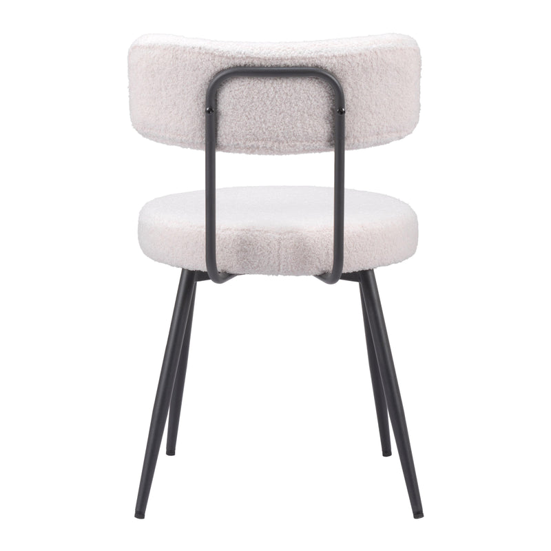 Zuo Blanca 109738 Dining Chair - Ivory IMAGE 4