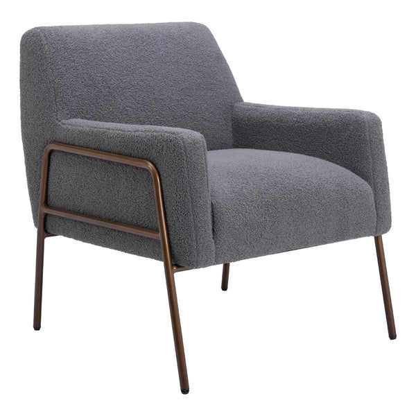 Zuo Charleston 109525 Accent Chair - Grey IMAGE 1