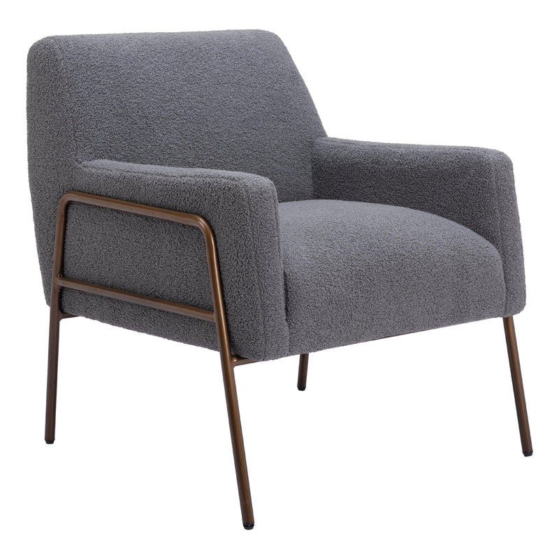 Zuo Charleston 109525 Accent Chair - Grey IMAGE 1