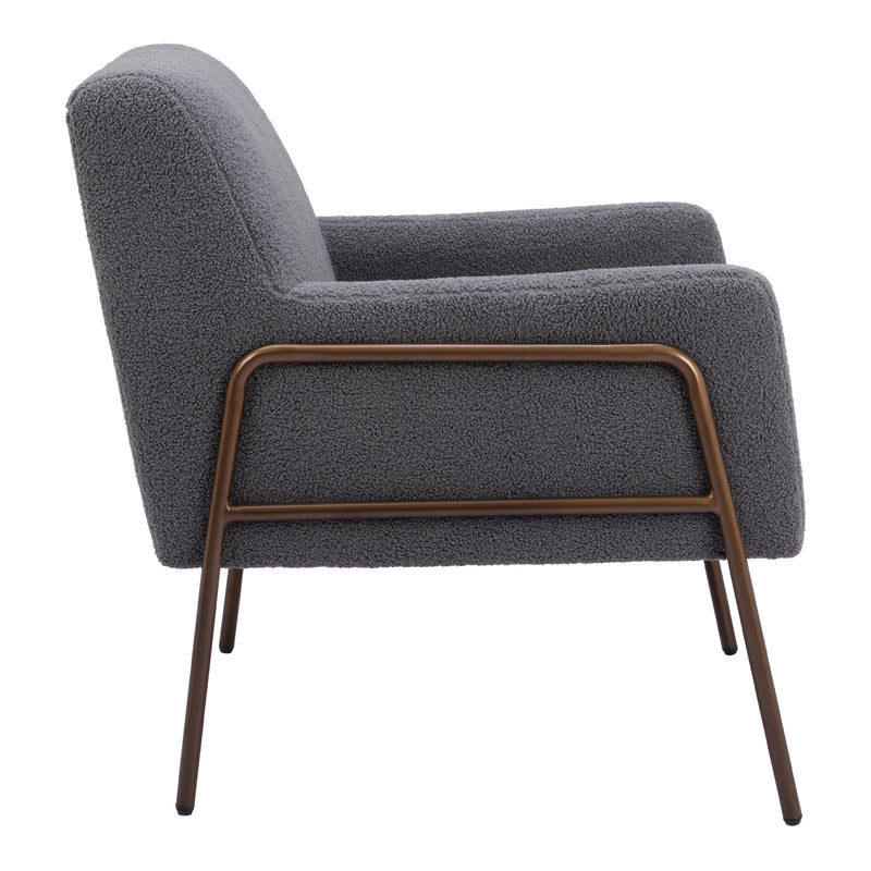 Zuo Charleston 109525 Accent Chair - Grey IMAGE 2