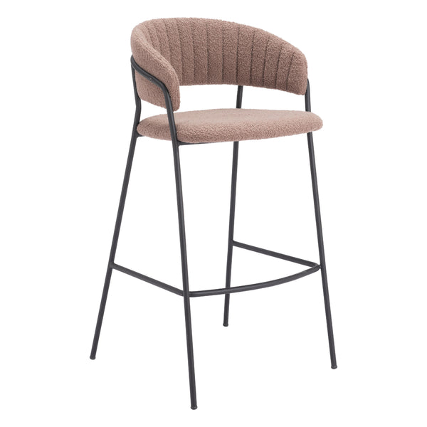 Zuo Josephine 109674 Barstool - Brown IMAGE 1