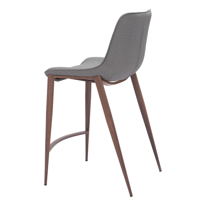 Zuo Magnus 109936 Counter Stool - Slate Grey & Walnut IMAGE 5