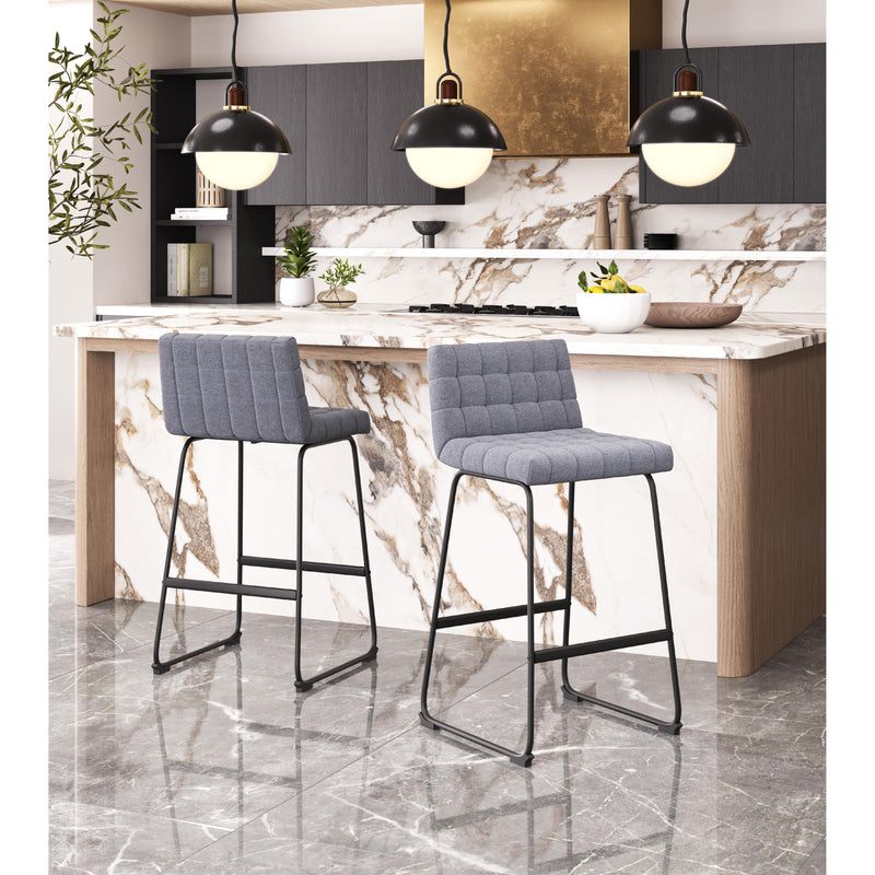 Zuo Pago 110072 Barstool - Grey IMAGE 10