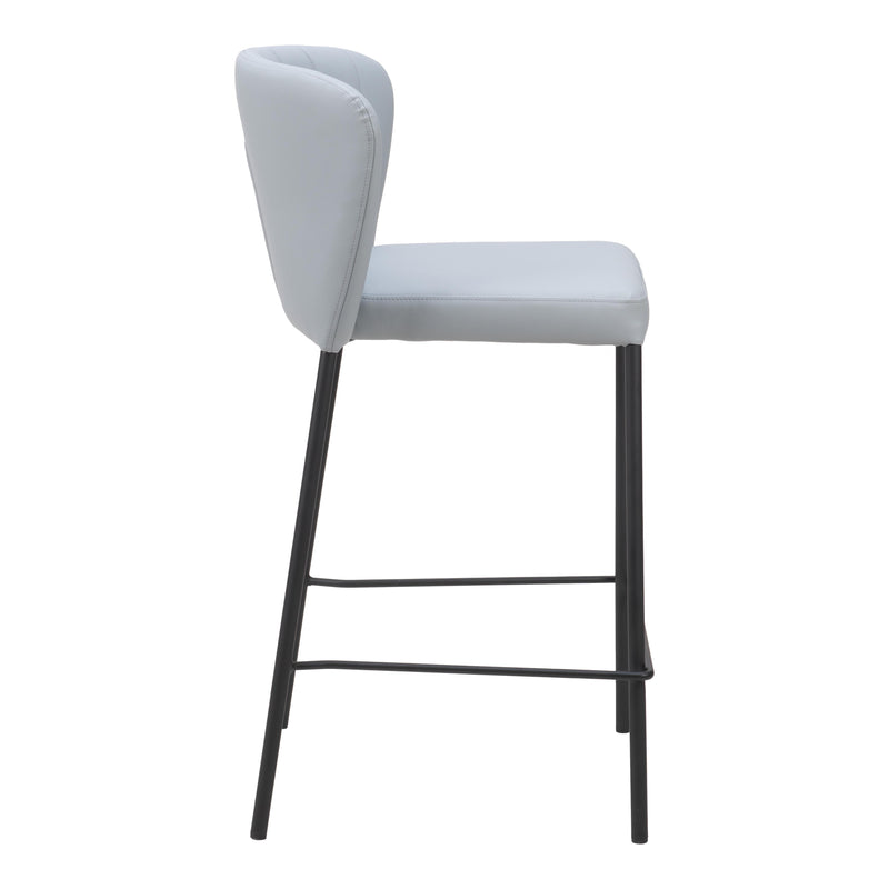 Zuo Linz 109781 Counter Stool - Grey IMAGE 2