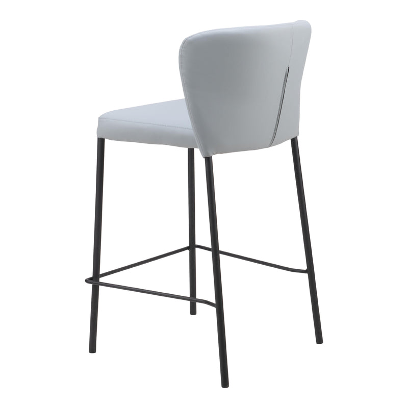 Zuo Linz 109781 Counter Stool - Grey IMAGE 5