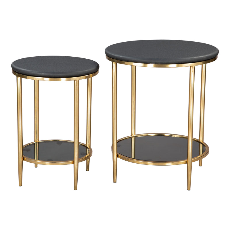 Zuo Koper 109775 Coffee Table Set - Black IMAGE 1
