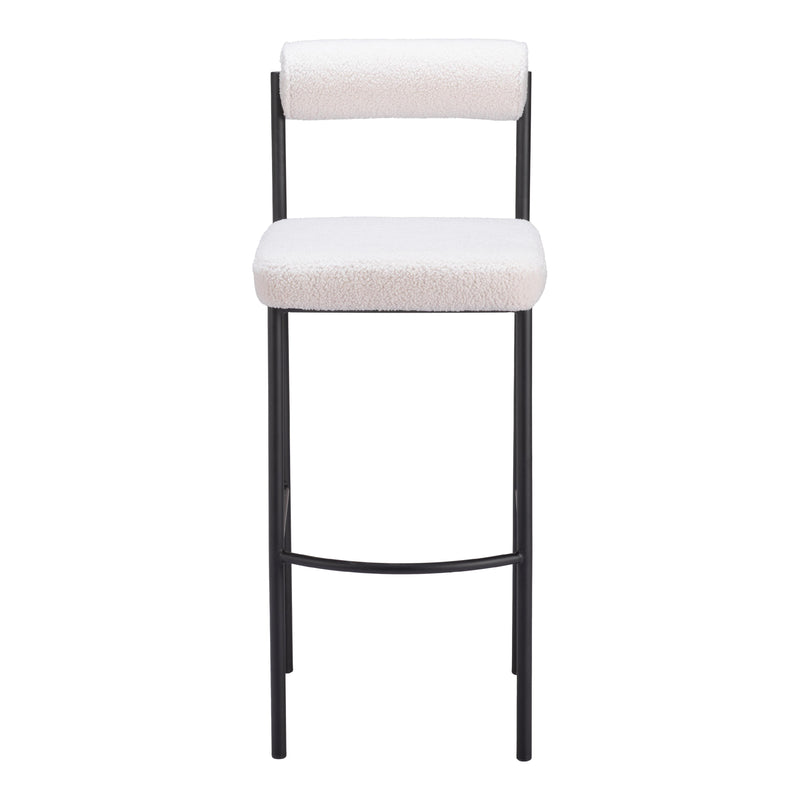 Zuo Livorno 109812 Barstool - Ivory IMAGE 3
