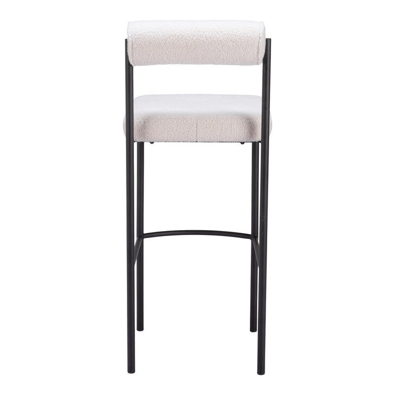 Zuo Livorno 109812 Barstool - Ivory IMAGE 4