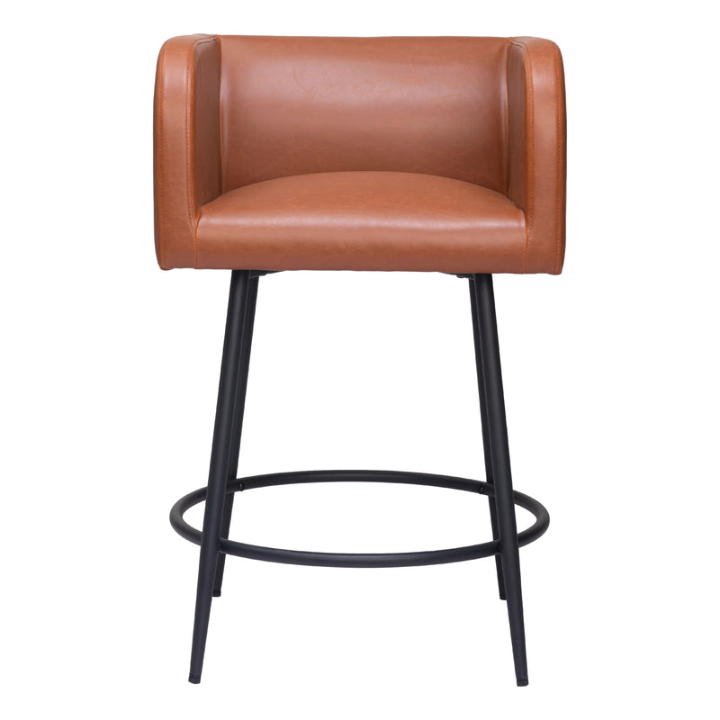 Zuo Horbat 109946 Counter Stool - Brown IMAGE 3