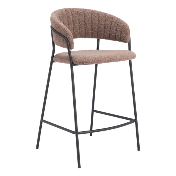 Zuo Josephine 109672 Counter Stool - Brown IMAGE 1