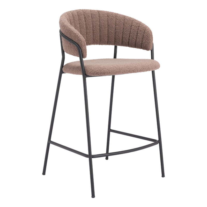 Zuo Josephine 109672 Counter Stool - Brown IMAGE 1