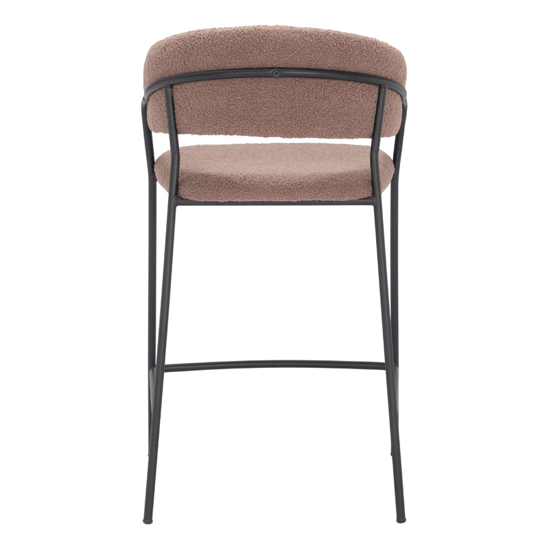 Zuo Josephine 109672 Counter Stool - Brown IMAGE 4