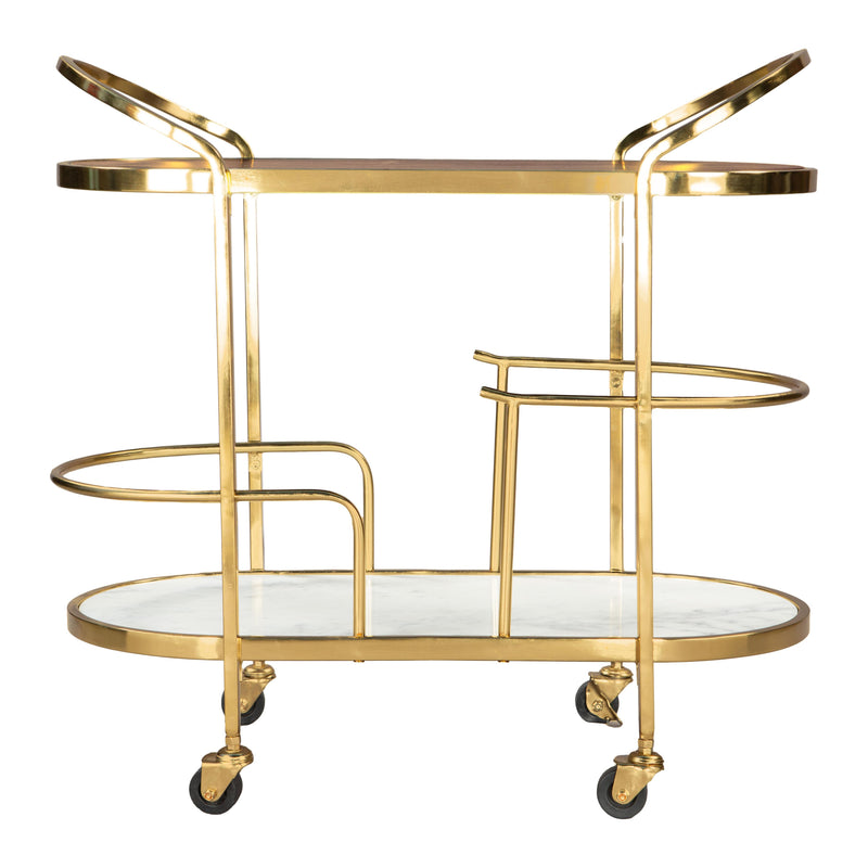 Zuo Antalya 109778 Bar Cart - Multicolor IMAGE 2
