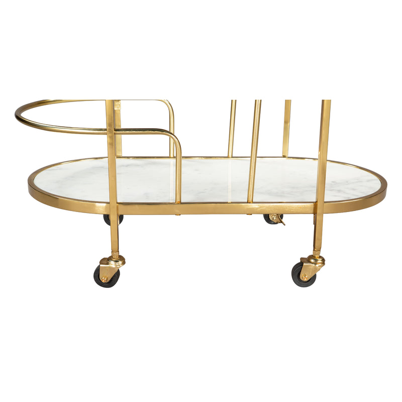 Zuo Antalya 109778 Bar Cart - Multicolor IMAGE 8