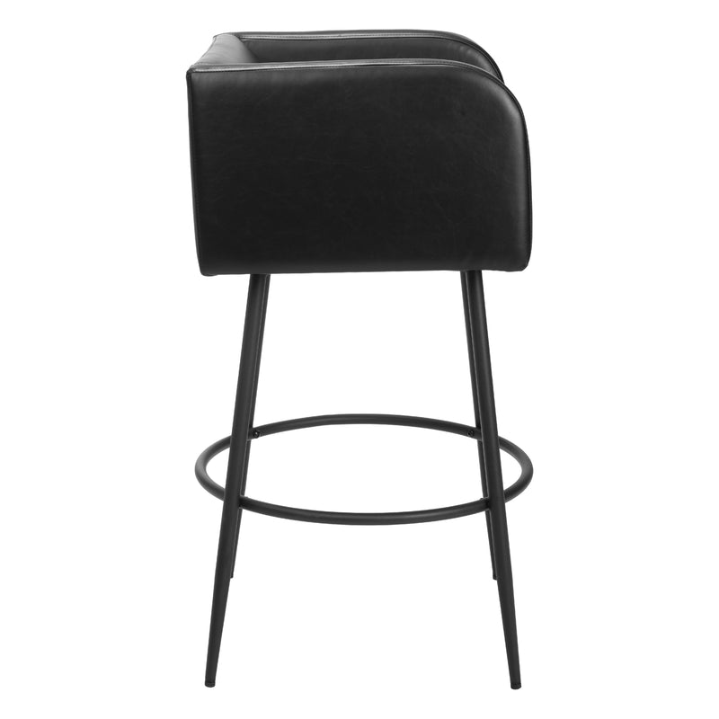 Zuo Horbat 110063 Barstool - Black IMAGE 2