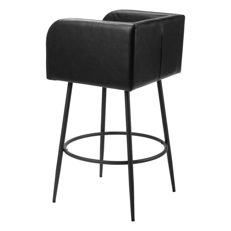 Zuo Horbat 110063 Barstool - Black IMAGE 5