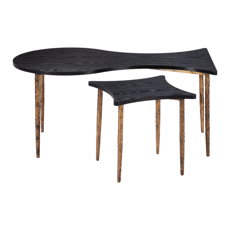 Zuo Norden 110032 Coffee Table Set - Black & Bronze IMAGE 3