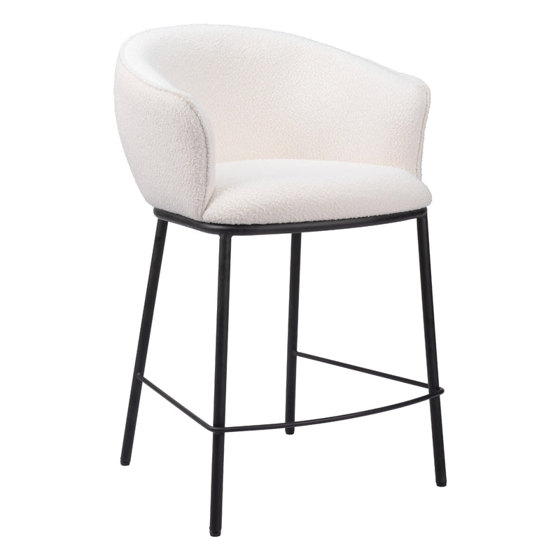 Zuo Essen 109807 Counter Stool - Ivory IMAGE 1