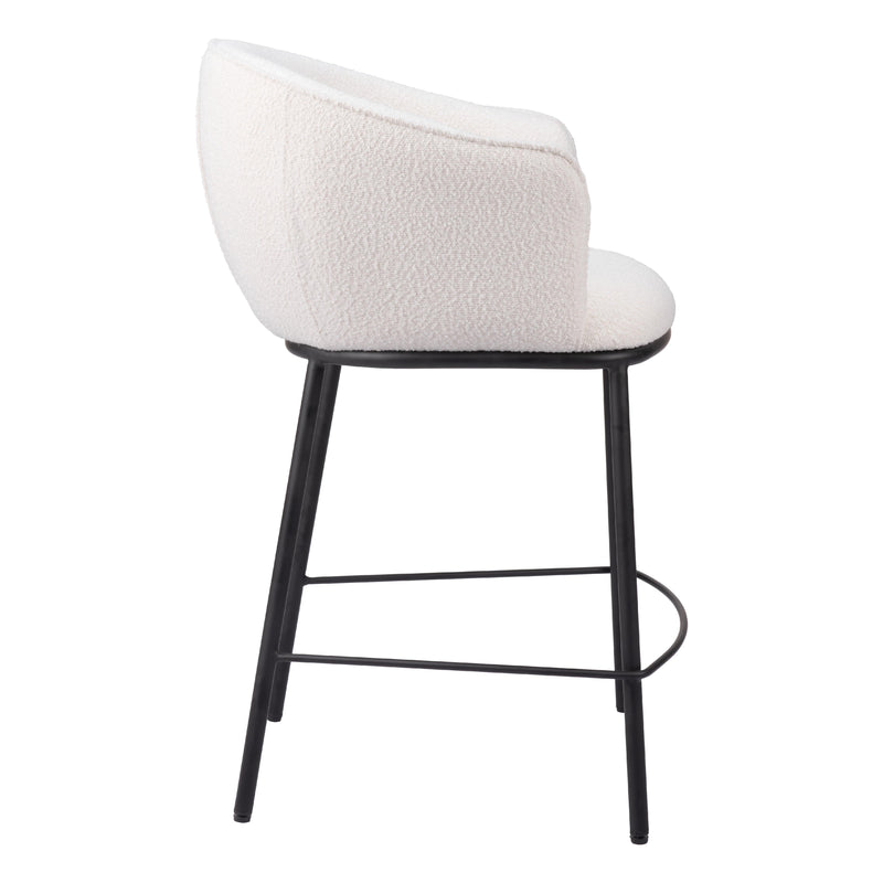 Zuo Essen 109807 Counter Stool - Ivory IMAGE 2