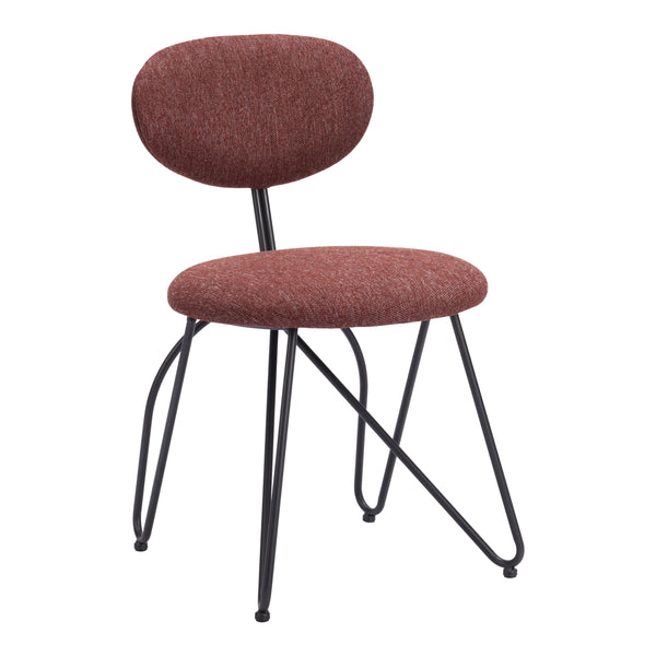 Zuo Novi 110018 Dining Chair - Maroon Brown IMAGE 1