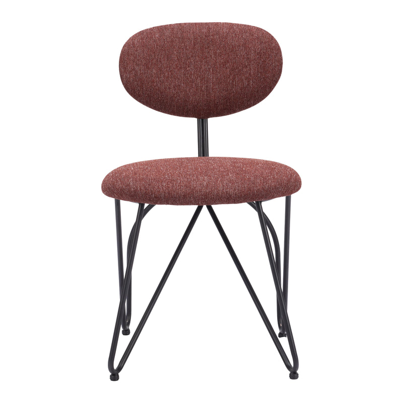 Zuo Novi 110018 Dining Chair - Maroon Brown IMAGE 3