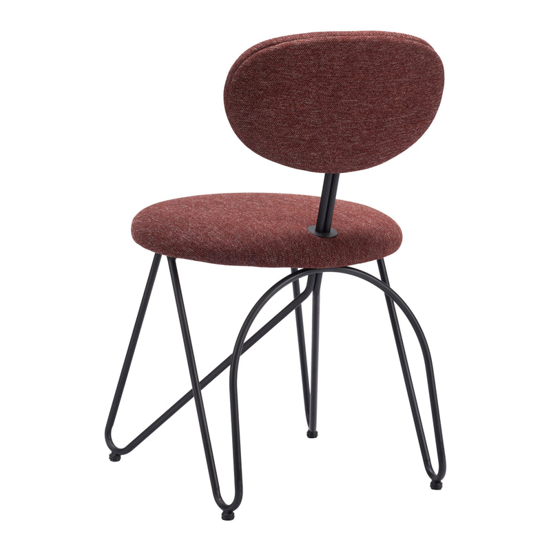 Zuo Novi 110018 Dining Chair - Maroon Brown IMAGE 5