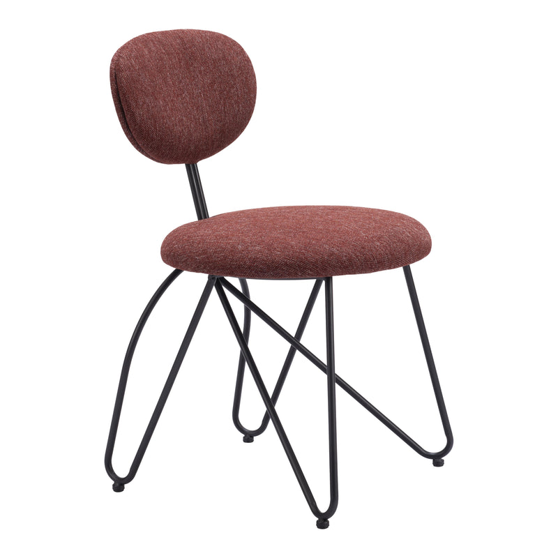 Zuo Novi 110018 Dining Chair - Maroon Brown IMAGE 6