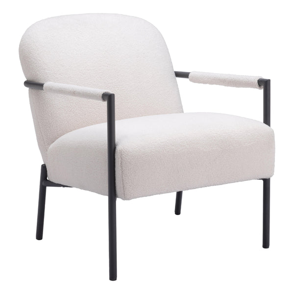 Zuo Chicago 109518 Accent Chair - Ivory IMAGE 1