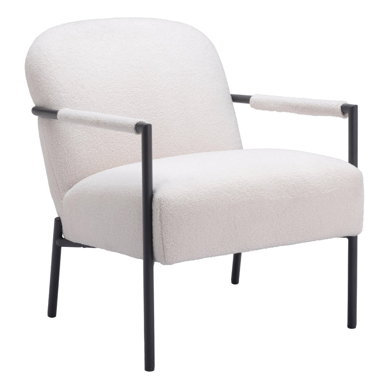 Zuo Chicago 109518 Accent Chair - Ivory IMAGE 1