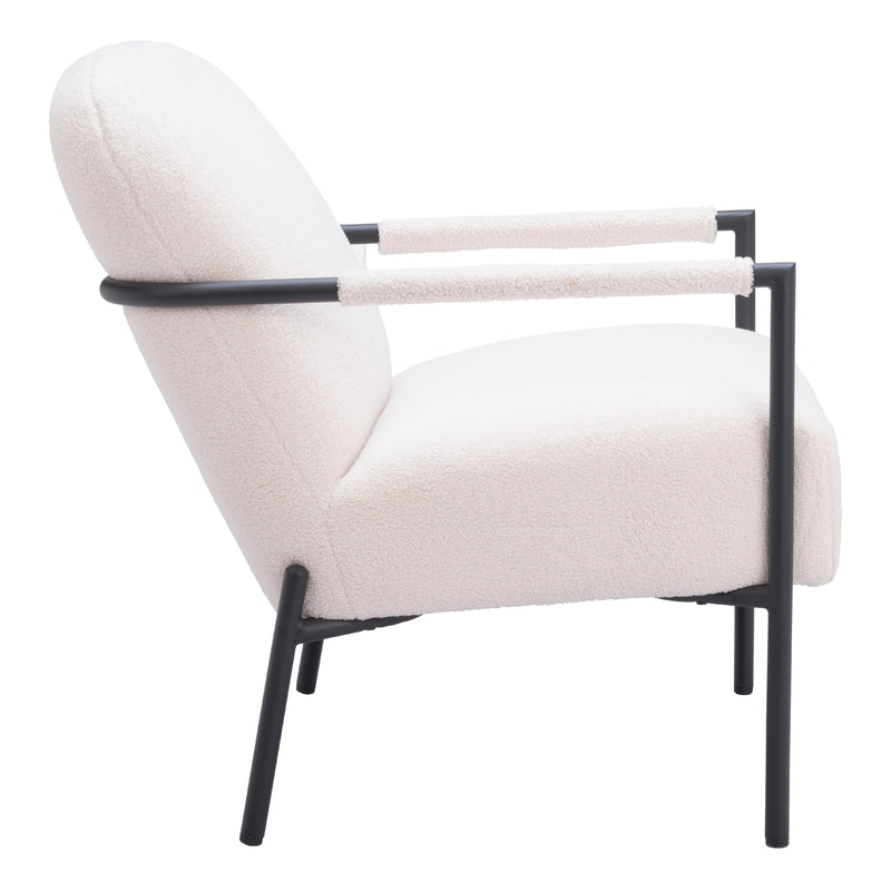 Zuo Chicago 109518 Accent Chair - Ivory IMAGE 2